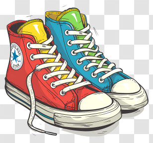 Sneakers - Colorful Sneakers Transparent PNG