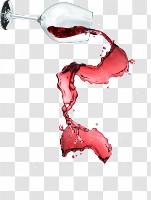 Red Wine Champagne Sparkling - Glass Transparent PNG