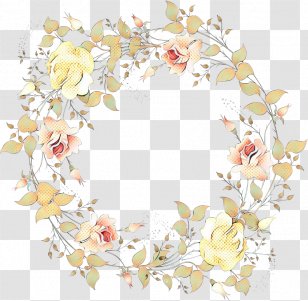 Watercolor Wreath Flower - Plant - Interior Design Heart Transparent PNG