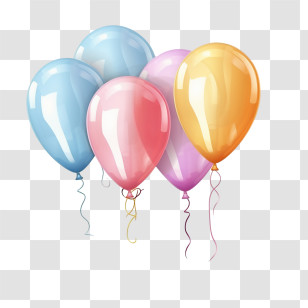 Balloons - Colorful Balloons For Party Celebration Transparent PNG