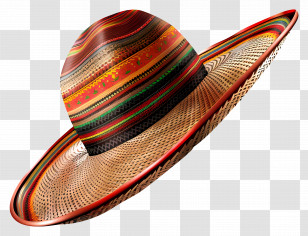 Mexican Style - Colorful Mexican Sombrero Transparent PNG