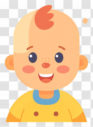 Infant - Smiling Cartoon Baby Transparent PNG