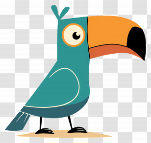 Cartoon Toucan - Cartoon Toucan Illustration Transparent PNG