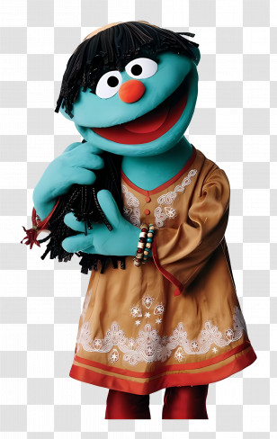 Galli Galli Sim Sim - Blue Muppet Character From Sesame Street Transparent PNG