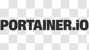 Portainer Logo - Portainer.io Wordmark Transparent PNG