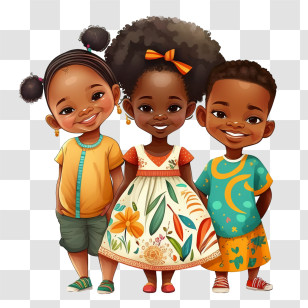 African Child
 - Happy Group Of Children Transparent PNG