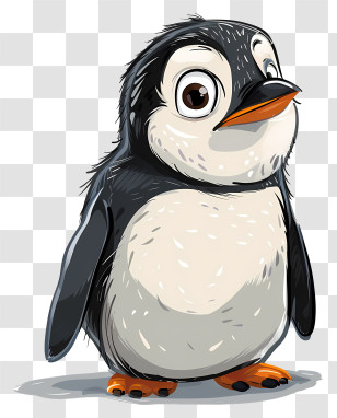 World Penguin Day - Cute Cartoon Penguin Illustration Transparent PNG