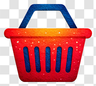 Shopping Basket Icon - Colorful Shopping Basket Icon Transparent PNG