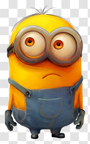 Minion - Playful Animated Yellow Minion Transparent PNG