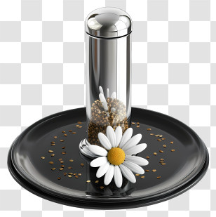 Pepper Shaker - Pepper Shaker With Daisy Flower Transparent PNG