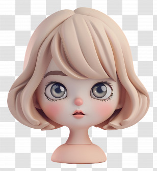 Taylor Swift - Blonde Girl Bust With Big Eyes Transparent PNG
