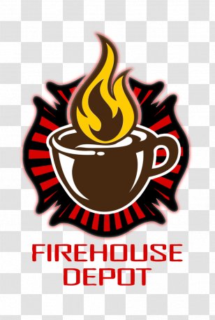 Firehouse Depot Coffee Cafe Tea Espresso - Logo Transparent PNG