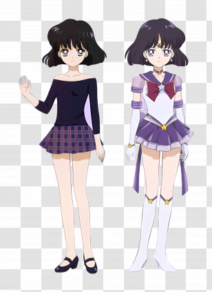 Sailor Moon - Anime Girl With Transformation Outfit Transparent PNG