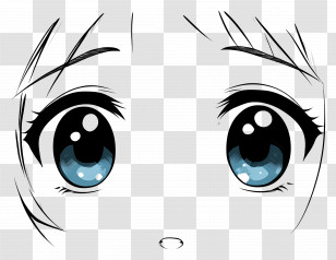 Cartoon Eye - Anime Style Eyes Transparent PNG