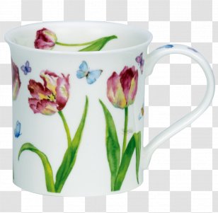 Dunoon Bute Beau Jardin Mug Bone China Porcelain Tableware Transparent PNG