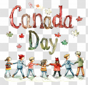 Canada Day - Canada Day Celebration With Children Transparent PNG
