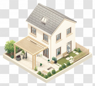 Pergola - Small Cute Doodle House Transparent PNG