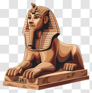 Egypt Sphinx - Classic Sandstone Sphinx Statue Transparent PNG