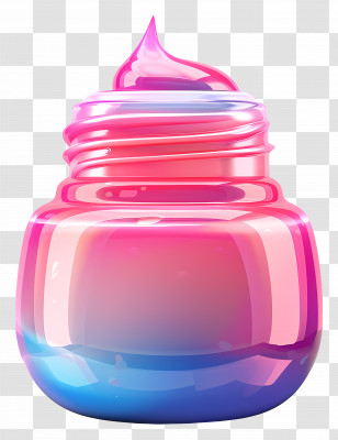 Nail Polish - Colorful Cream Jar Transparent PNG