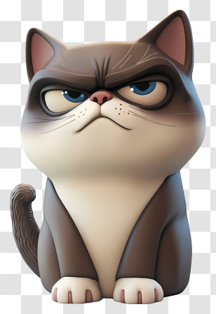Grumpy Cat - Grumpy Cat Cartoon Character Transparent PNG
