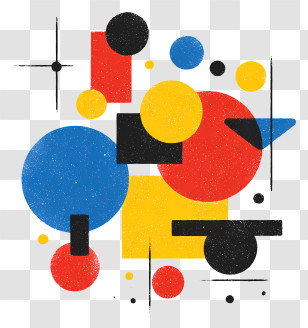 Colorful Padding Splash - Colorful Geometric Shapes Transparent PNG