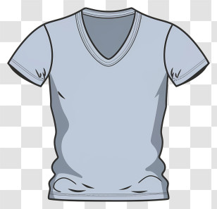 Clothing - Simple Gray T-Shirt Transparent PNG