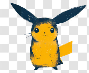 Pikachu - Yellow Electric Mouse Character Transparent PNG