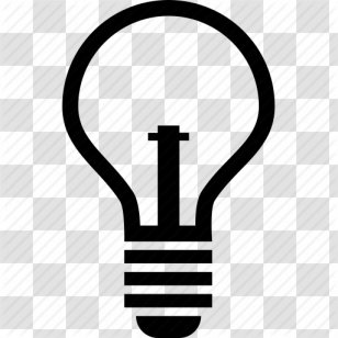 Incandescent Light Bulb Electricity Icon Symbol Transparent Png