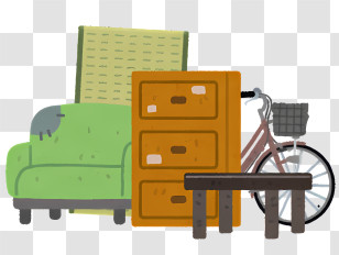Icon - Second-hand Furniture And Bicycle Illustration Transparent PNG
