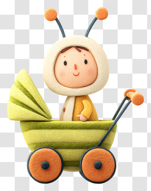 Baby Buggy - Child In Stroller Costume Transparent PNG