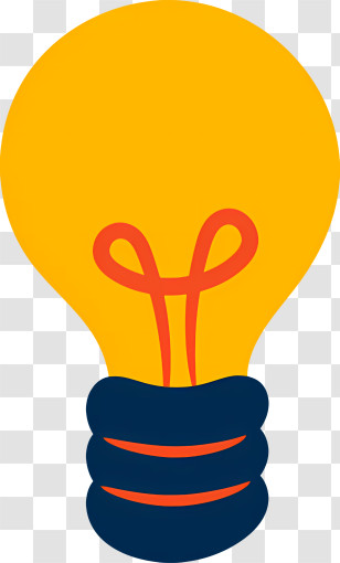 Light Lamp - Bright Yellow Light Bulb Illustration Transparent PNG