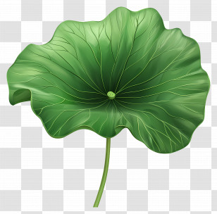 Lotus Leaf - Large Green Lotus Leaf Art Transparent PNG