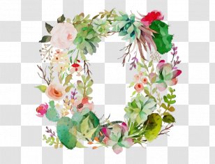 Christmas Wreath Drawing - Watercolor Animals - Hair Accessory Interior Design Transparent PNG