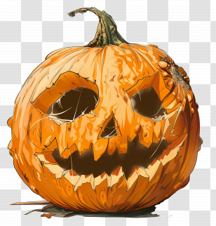 Carved Pumpkin - Carved Pumpkin For Halloween Transparent PNG