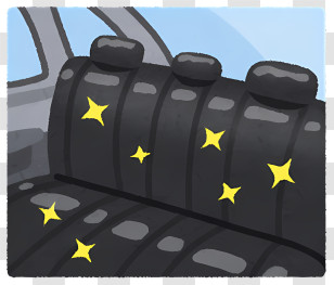 Life - Car Backseat With Stars Transparent PNG