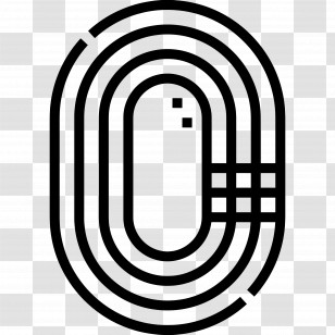 Race Track - Running Track For Athletics Transparent PNG
