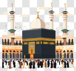 Kaaba - Kaaba In Mecca During Pilgrimage Transparent PNG