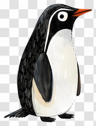 Penguin - Cute Penguin Illustration Transparent PNG