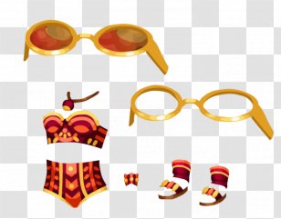 Glasses Clothing Swimsuit Sticker Transparent PNG