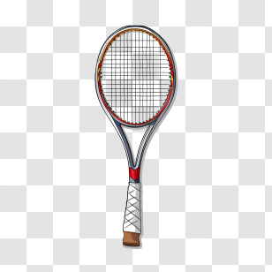 Tennis Racket - Cartoon Style Tennis Racket Illustration Transparent PNG
