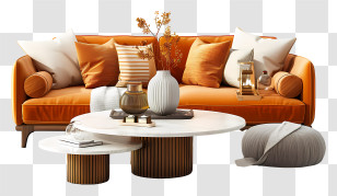 Living Room - Cozy Living Room Interior Design Transparent PNG