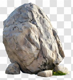 Big Stone - Realistic Large Boulder Illustration Transparent PNG