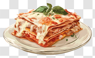 Lasagna - Delicious Lasagna Dish Transparent PNG
