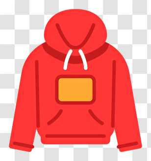 Hoodie Logo - Red Hoodie With Pockets Transparent PNG