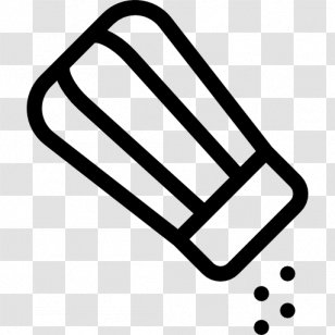 Salt And Pepper Shakers Ingredient Food - Black White Transparent PNG