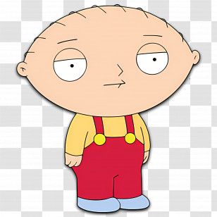 Family Guy - Cartoon Figure In Red Overalls Transparent PNG