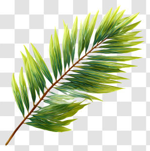 Palm Branch - Green Palm Leaf Transparent PNG
