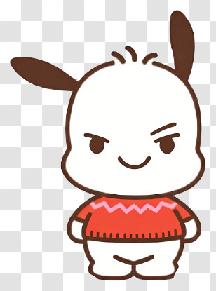 Sanrio Pochacco - Confident Dog Cartoon Character Transparent PNG