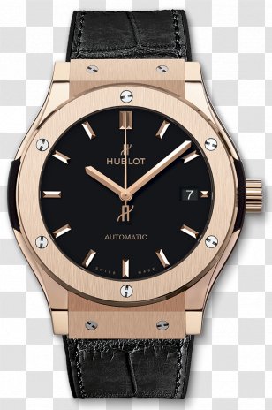 Automatic Watch Hublot Chronograph Power Reserve Indicator - Gold Transparent PNG