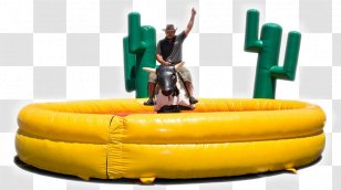 Mechanical Bull Rodeo Bucking Inflatable - Cowboy - Riding Transparent PNG